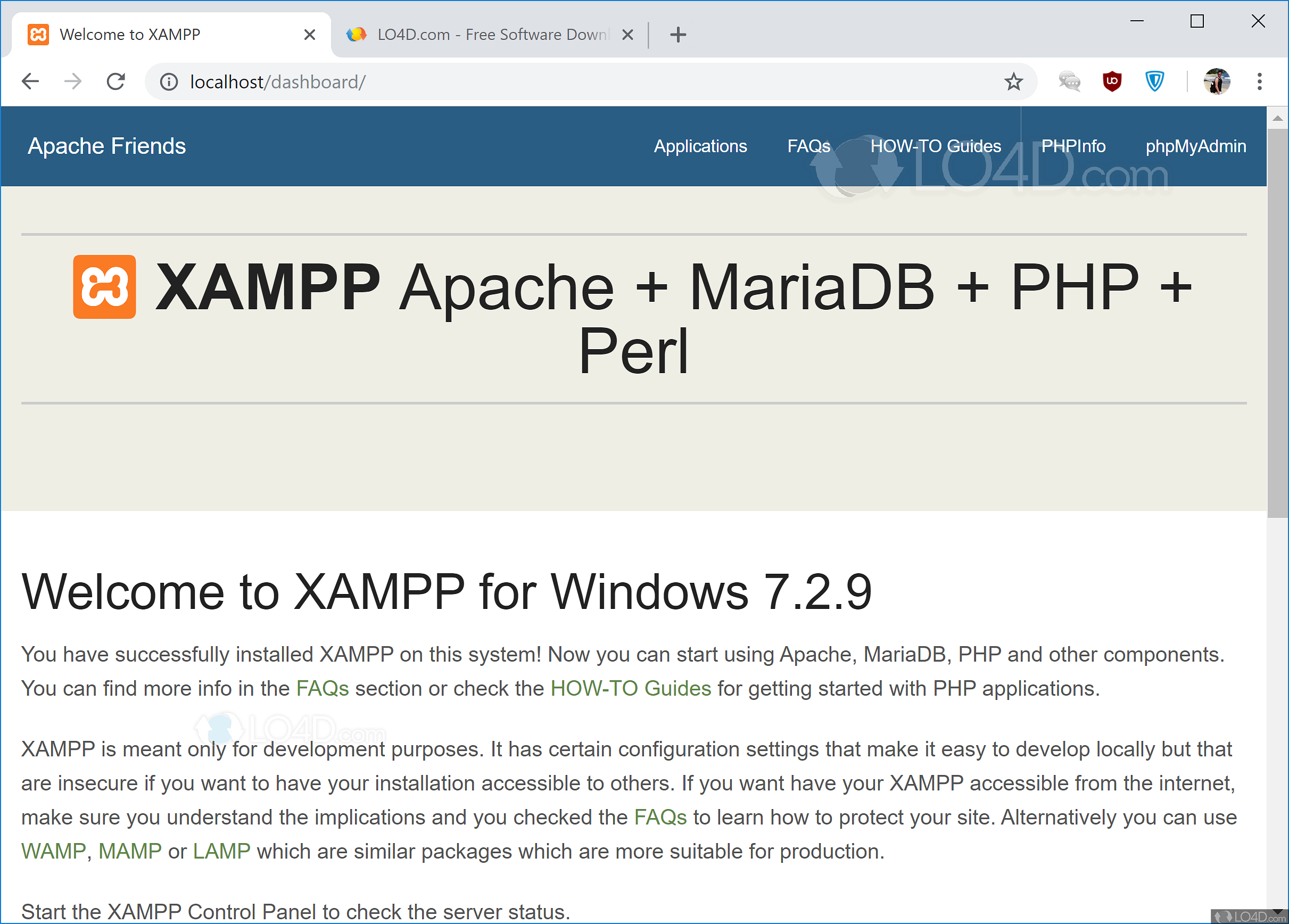 xampp 64 bit for windows 10 download